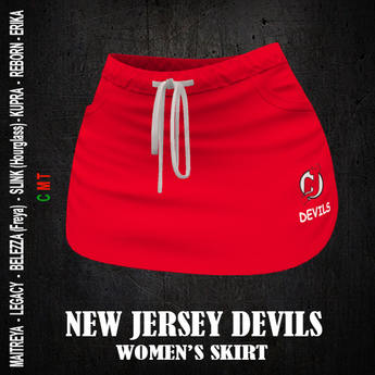 Second Life Marketplace - NEW JERSEY DEVILS - Women's Skirt
